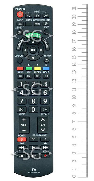 Пульт дистанционного управления для PANASONIC N2QAYB000399 (N2QAYB000370)